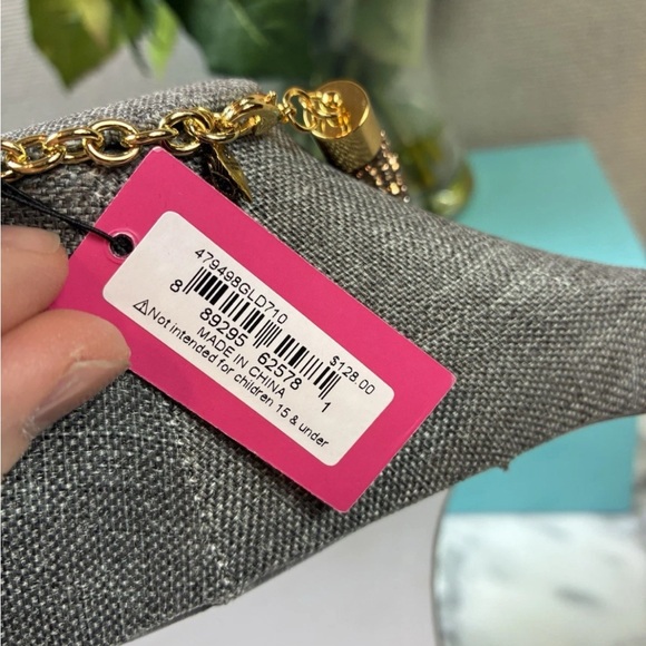 Kurt Geiger Pave Crystal Evil Eye Rope Choker Necklace - NWT Retail $128 - Picture 7 of 7